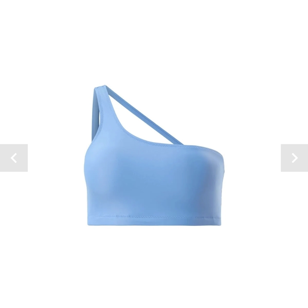 Girlfriend Collective Provence Powell One Shoulder Bikini Top size Medium